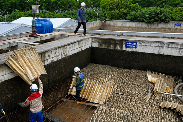 Dự án thay thế tấm Lamen và hệ giá đỡ tại hệ thống xử lý nước sông tại Công ty Yida Việt Nam
