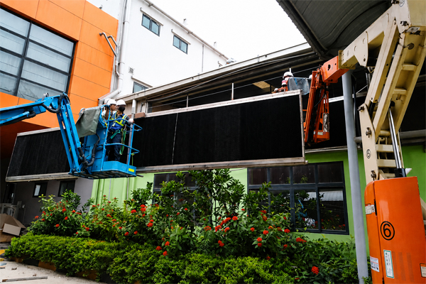 Dự án vệ sinh tấm cooling tại Xưởng giặt Công ty Yida Việt Nam